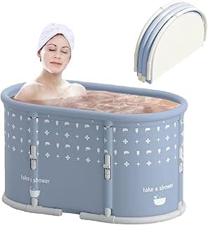 Genrenyen Portable Foldable Bathtub for Adults